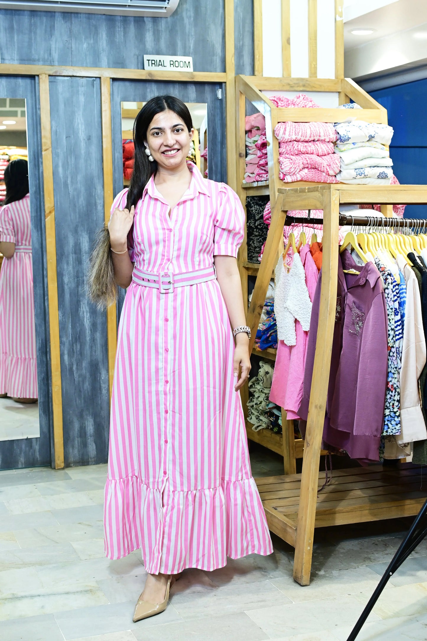 Pink zebra crossing dress - TBFO