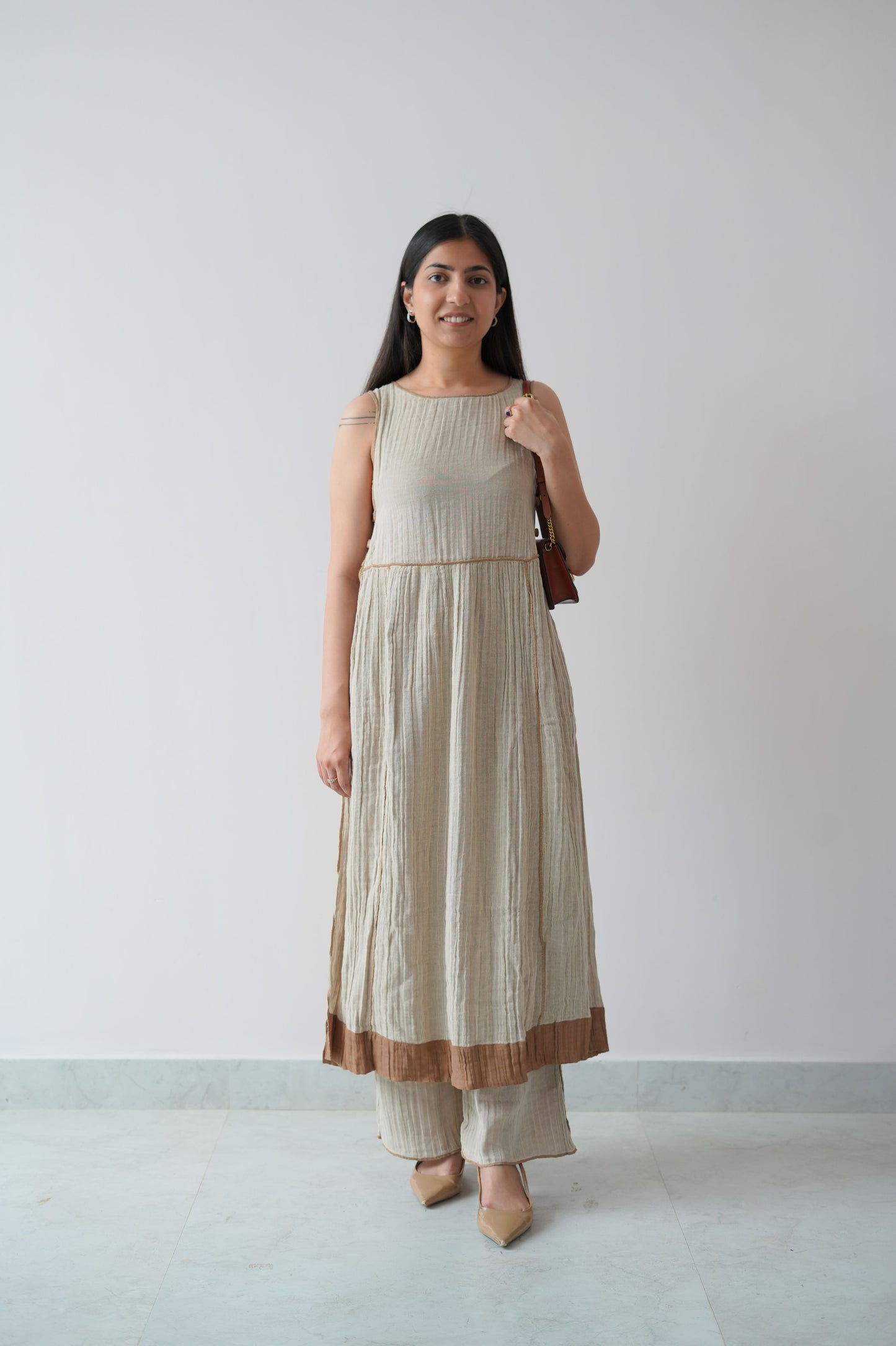 Linen sleeveless coord