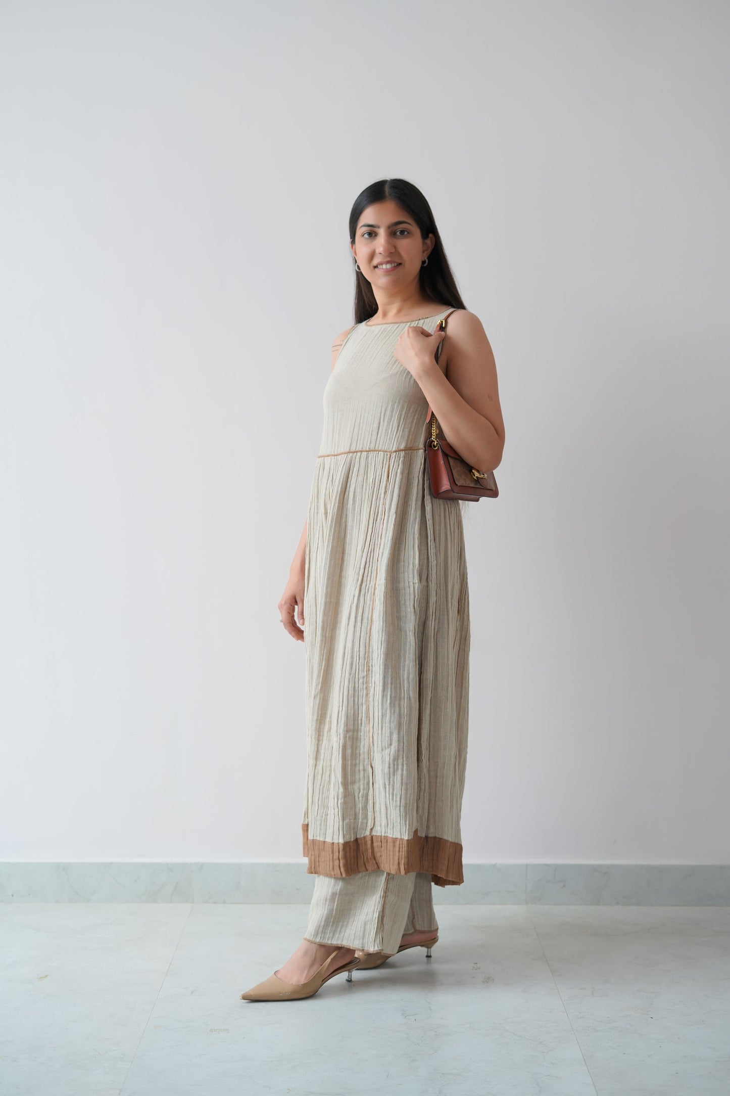 Linen sleeveless coord