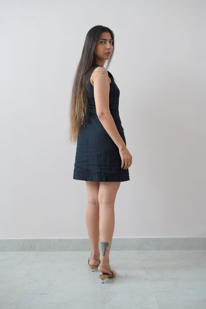 Linen short dress