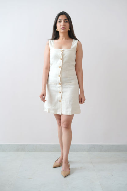 Linen short dress