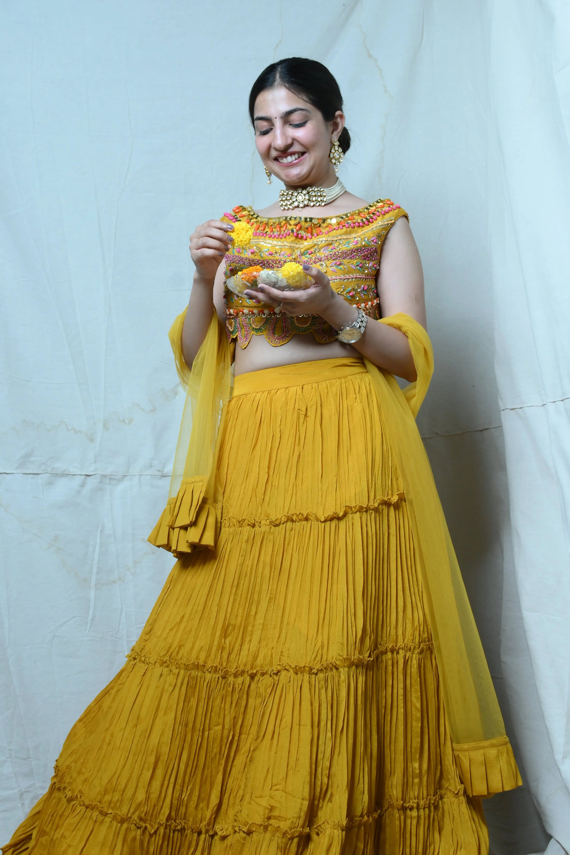 Mustard lehnga - TBFO