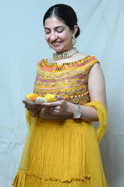 Mustard lehnga - TBFO