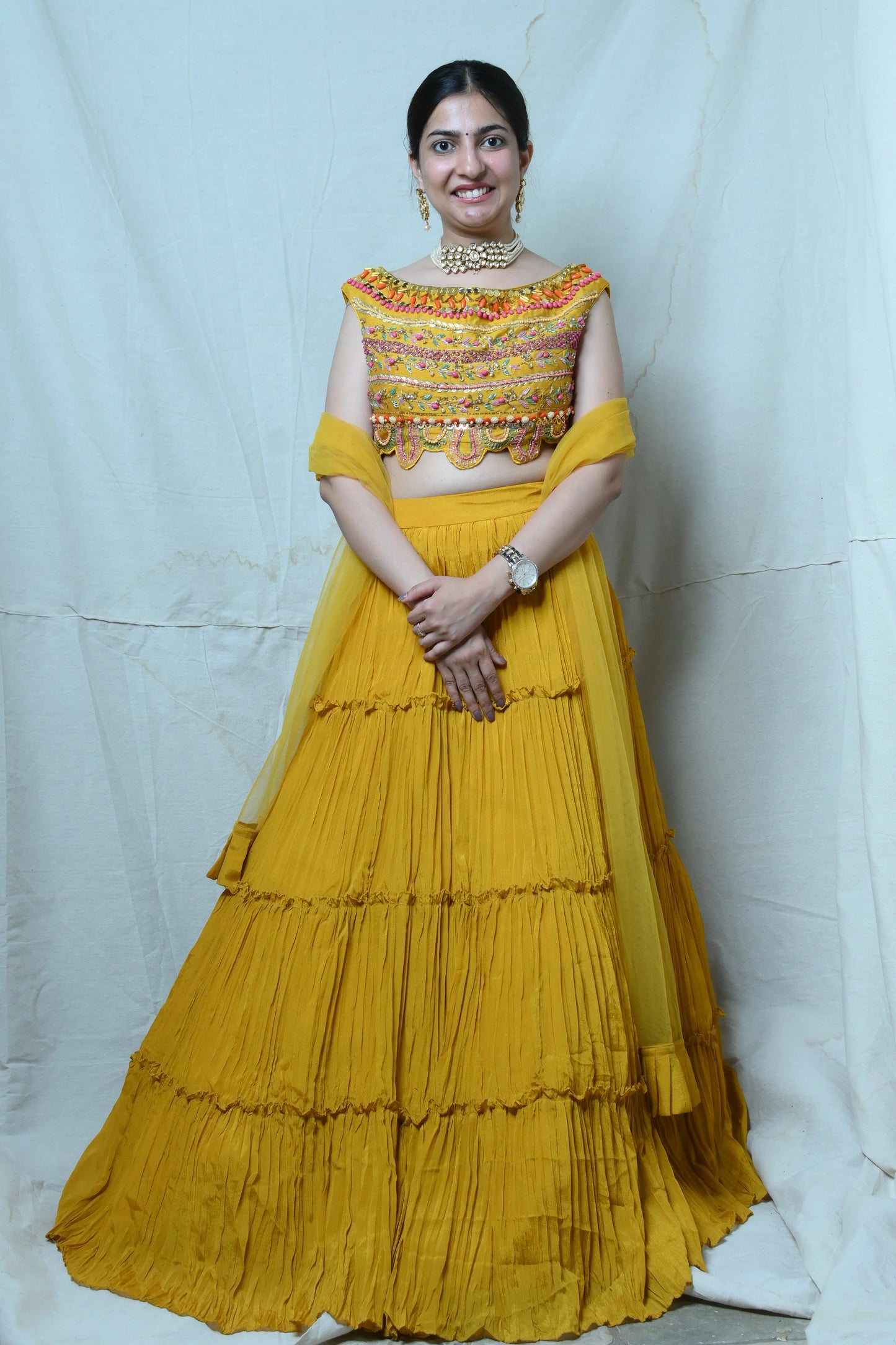 Mustard lehnga - TBFO