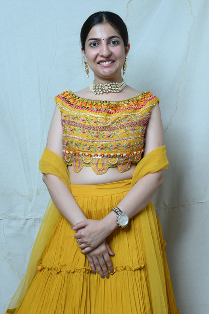 Mustard lehnga - TBFO