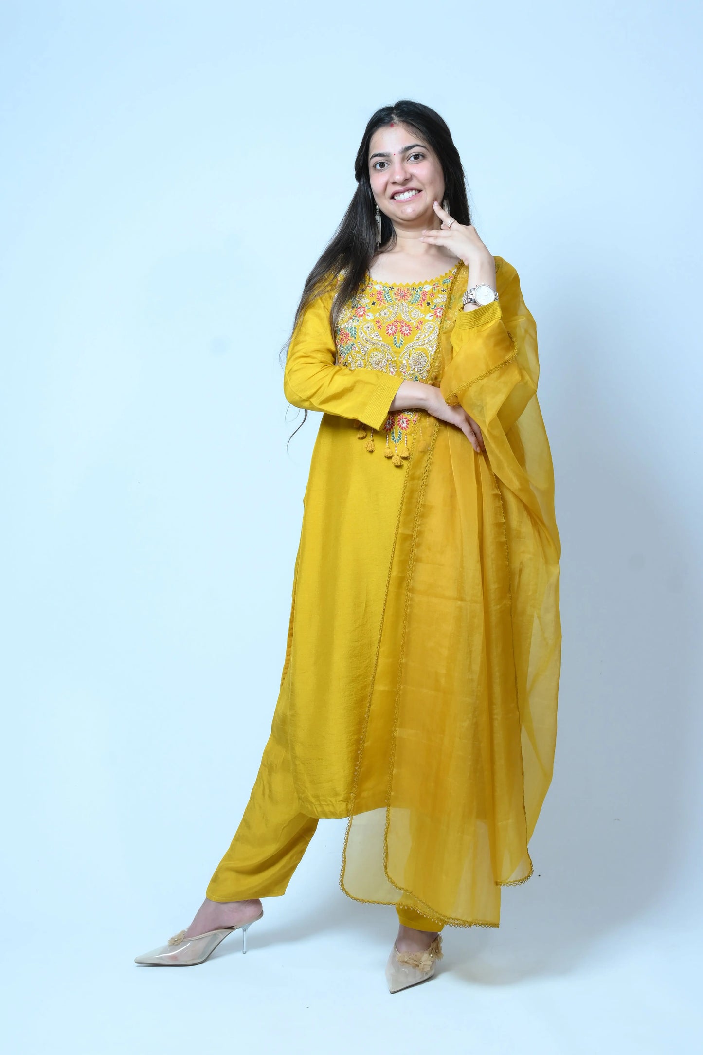 Pataudi festive set-yellow - TBFO