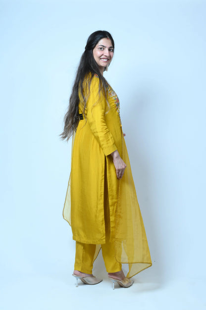 Pataudi festive set-yellow - TBFO