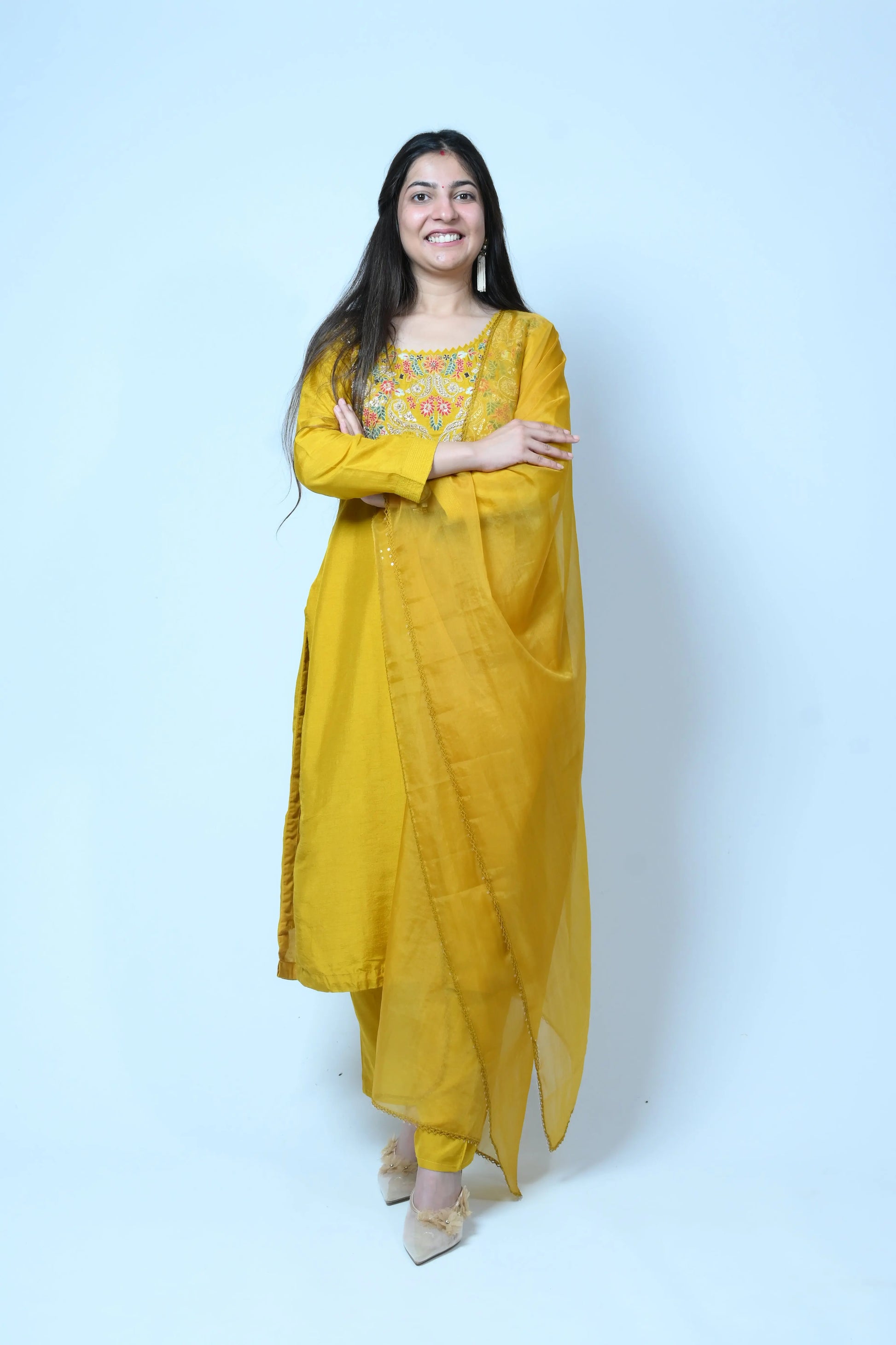 Pataudi festive set-yellow - TBFO