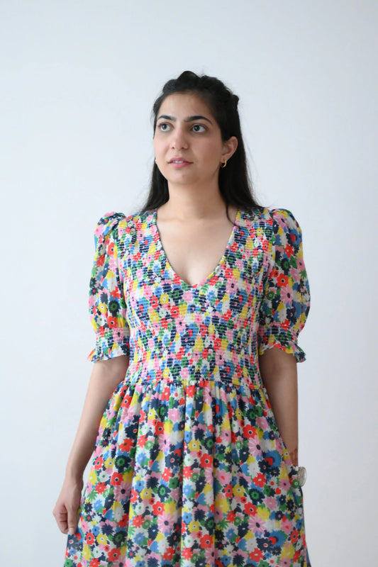 Printed smock dress - TBFO